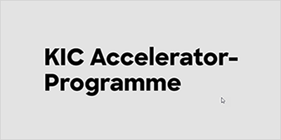KIC Accelerator-Programm